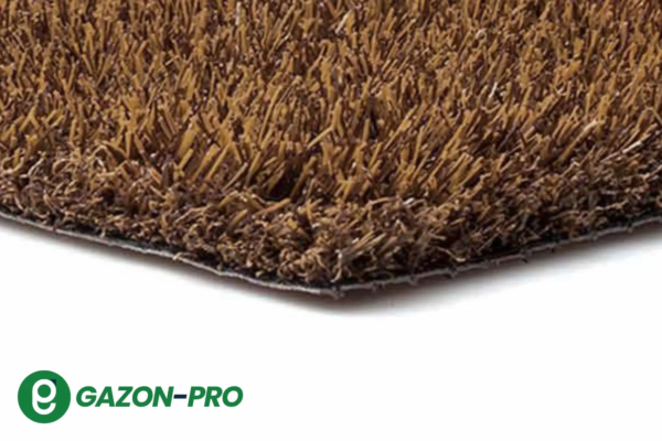 Gazon synthétique marron 25 mm pour particulier et professionnel