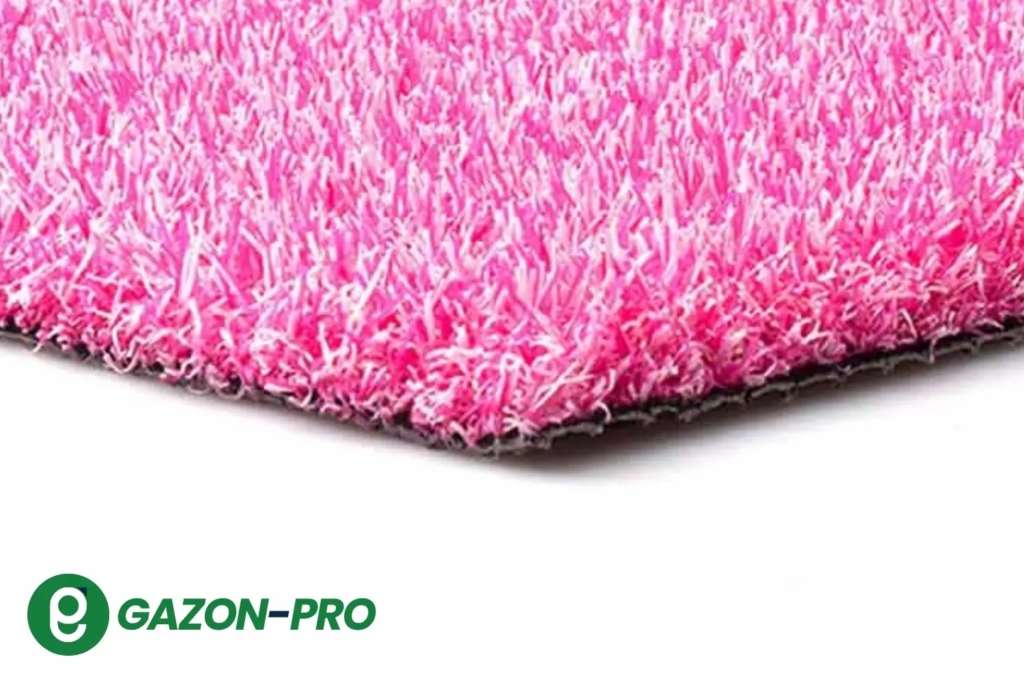Gazon synthétique rose 25mm